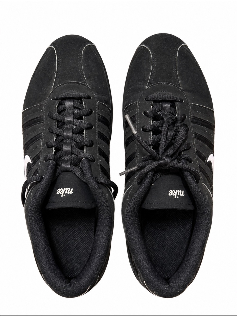 Nike Black Sneakers US 8 Black White Style 318018-011 - Picture 2 of 4